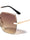 GLO Edge Cut Rimless Butterfly Wholesale Sunglasses