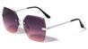 GLO Edge Cut Rimless Butterfly Wholesale Sunglasses
