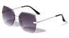 GLO Edge Cut Rimless Butterfly Wholesale Sunglasses