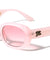 GLO Crystal Color Frame Retro Oval Wholesale Sunglasses