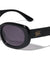 GLO Crystal Color Frame Retro Oval Wholesale Sunglasses