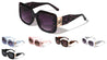 GLO Rectangle Cutout Hinge Fashion Squared Butterfly Wholesale Sunglasses