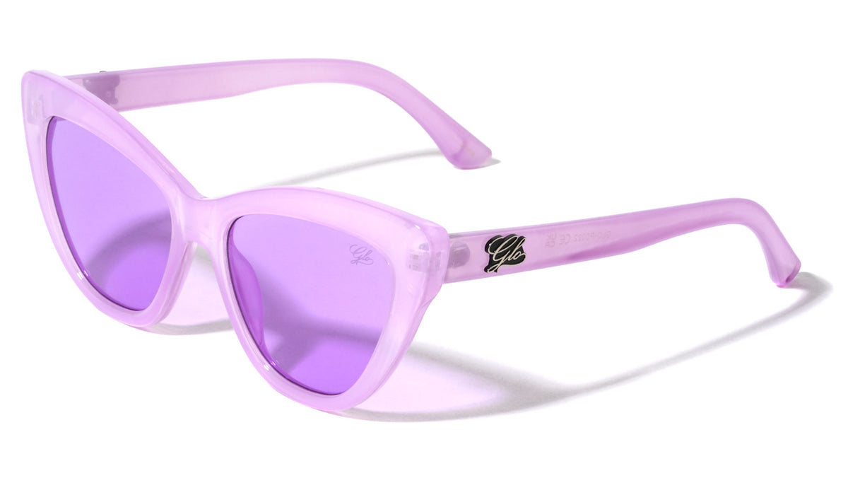 GLO Pastel Color Frame Retro Fashion Cat Eye Wholesale Sunglasses