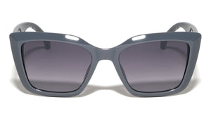 GLO Square Temple Logo Pin Geometric Cat Eye Wholesale Sunglasses