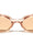 GLO Square Logo Accent Curved Side Rim Fashion Oval Wholesale Sunglasses