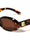 GLO Square Logo Accent Curved Side Rim Fashion Oval Wholesale Sunglasses