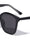 Polarized Premium Quality Black Acetate Frame Nickel Wire Cat Eye Wholesale Sunglasses (sold by 1/2 dozen per order)
