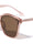 Polarized Premium Quality Brown Acetate Frame Nickel Wire Cat Eye Wholesale Sunglasses (sold by 1/2 dozen per order)