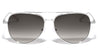 Premium Quality CR-39 Smoke Lens Nickel Frame Aviators Wholesale Sunglasses (sold by 1/2 dozen per order)