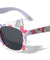 Kids Shape Cat Face Flower Print Square Wholesale Sunglasses