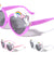 Kids Heart Shaped Unicorn Rainbow Sunglasses Wholesale