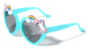 Kids Heart Shaped Unicorn Rainbow Sunglasses Wholesale