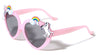 Kids Heart Shaped Unicorn Rainbow Sunglasses Wholesale