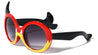 Kids Shape Horns Monster Round Wholesale Sunglasses