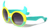 Kids Shape Horns Monster Round Wholesale Sunglasses
