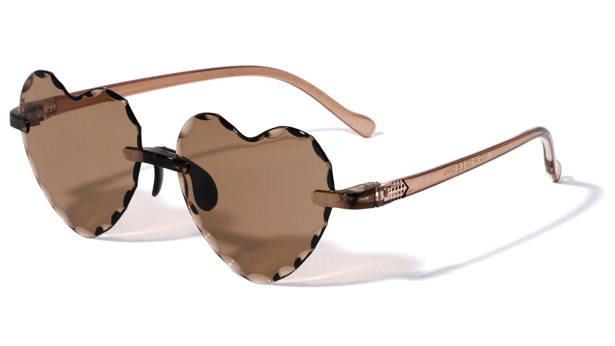 Kids Heart Shaped Wholesale Sunglasses