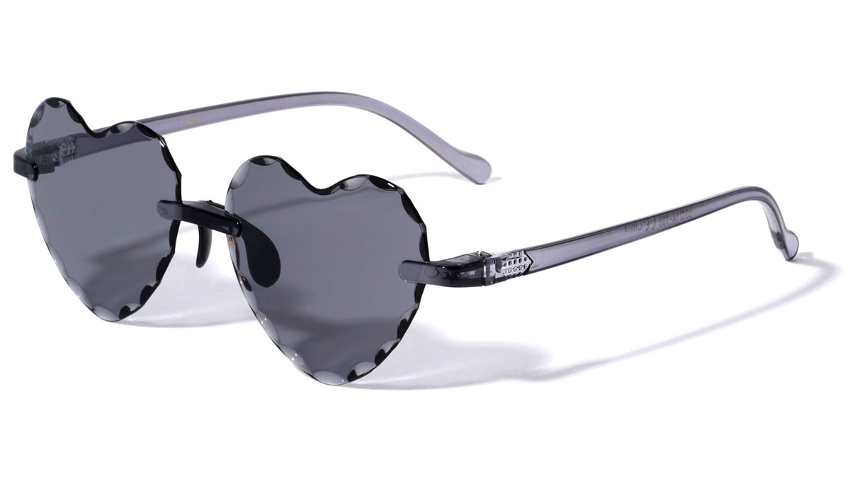 Kids Heart Shaped Wholesale Sunglasses