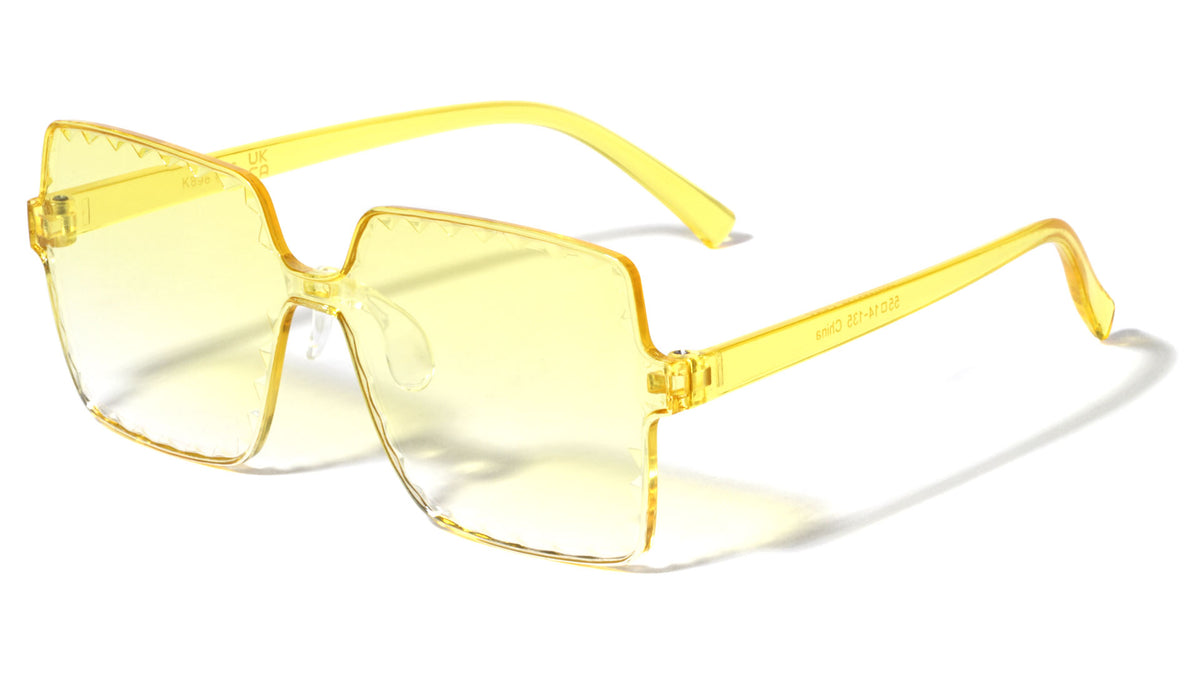 Kids Rimless Crystal Color Square Wholesale Sunglasses