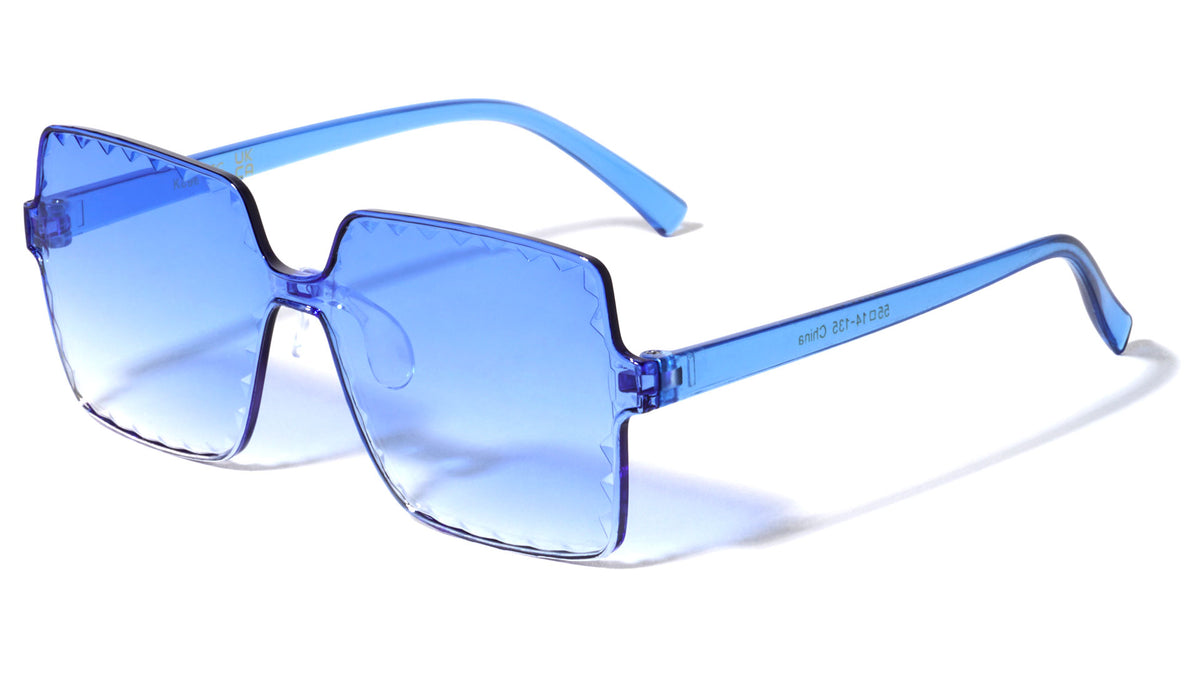 Kids Rimless Crystal Color Square Wholesale Sunglasses