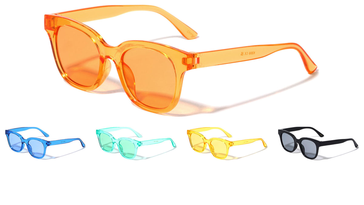 Kids Crystal Color Classic Retro Wholesale Sunglasses
