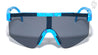 Kids Semi Rimless One Piece Shield Lens Ink Splatter Sports Wholesale Sunglasses