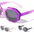 Kids Crystal Color Glitter Frame Geometric Wholesale Sunglasses