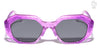 Kids Crystal Color Glitter Frame Geometric Wholesale Sunglasses