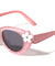 Kids Flower Decoration Glitter Crystal Color Cat Eye Wholesale Sunglasses