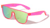 Kids Flat Top One Piece Shield Lens Rectangle Wholesale Sunglasses