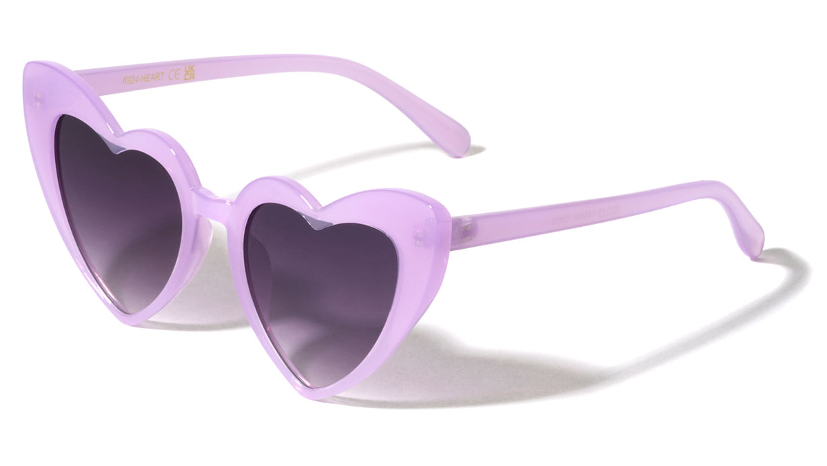 Kids Oversized Heart Shaped Wholesale Sunglasses
