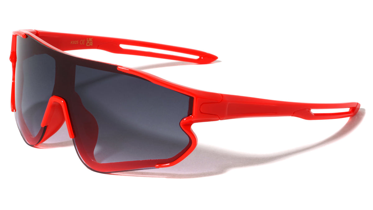 Kids One Piece Shield Lens Sports Wholesale Sunglasses