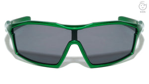 Kids Chrome Frame One Piece Shield Lens Sports Wholesale Sunglasses