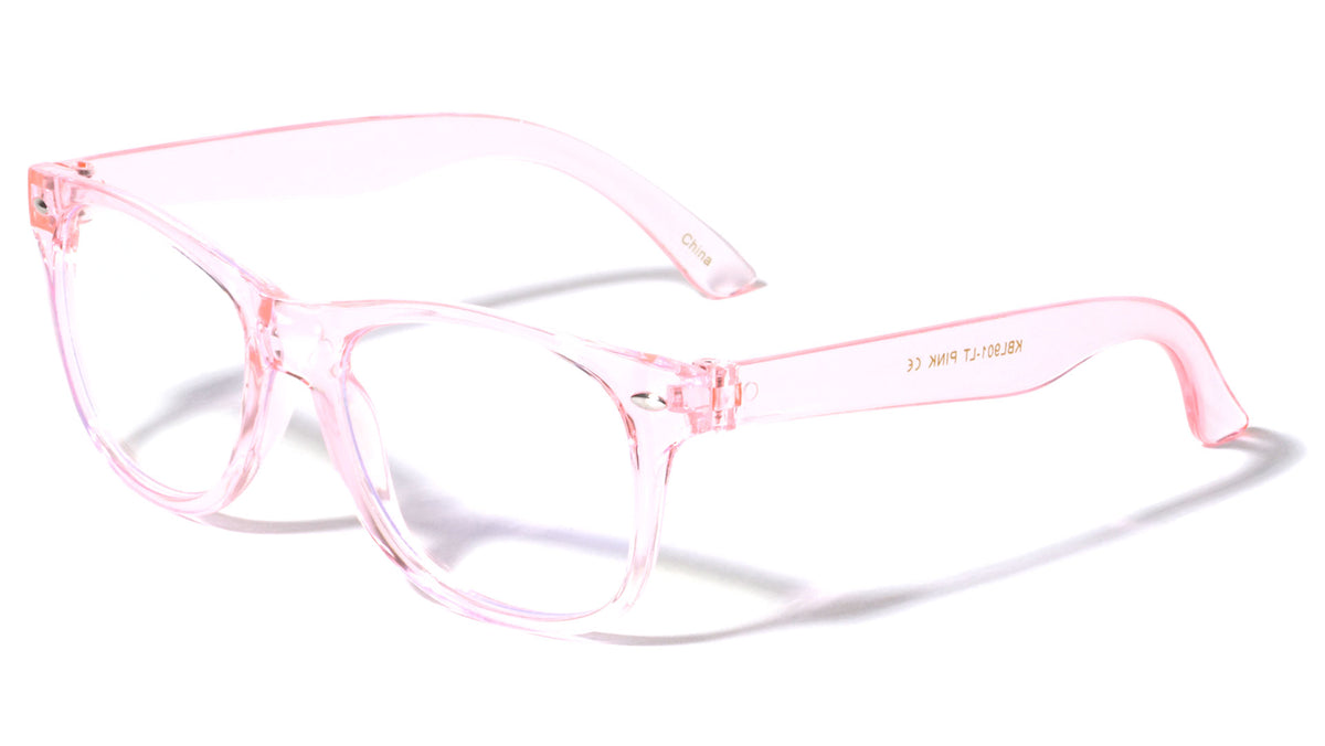 Kids Blue Light Blocking Classic Light Pink Wholesale Eyewear