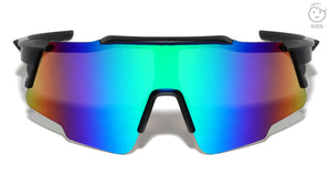 Kids Shield Semi Rimless Color Mirror Lens Sports Wholesale Sunglasses