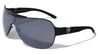KHAN Solid One Piece Shield Wholesale Sunglasses