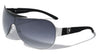 KHAN Solid One Piece Shield Wholesale Sunglasses