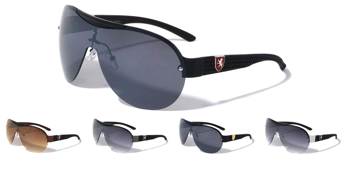KHAN Solid One Piece Lens Wholesale Bulk Sunglasses