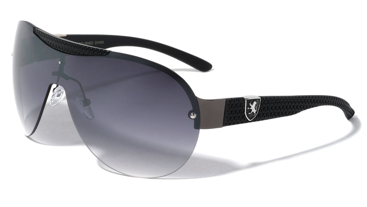 KHAN Solid One Piece Lens Wholesale Bulk Sunglasses