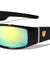 KHAN Color Mirror Curved Frame Rectangle Sports Wholesale Sunglasses