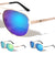 KHAN Color Mirror Lens Metal Deco Aviators Wholesale Sunglasses