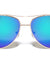 KHAN Color Mirror Lens Metal Deco Aviators Wholesale Sunglasses