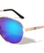 KHAN Color Mirror Lens Metal Deco Aviators Wholesale Sunglasses