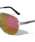 KHAN Color Mirror Lens Metal Deco Aviators Wholesale Sunglasses