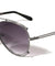 KHAN Cut Out Metal Frame Aviators Wholesale Sunglasses