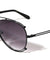 KHAN Cut Out Metal Frame Aviators Wholesale Sunglasses