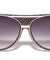 KHAN Aviators Metal Frame Accent Wholesale Sunglasses