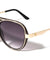 KHAN Aviators Metal Frame Accent Wholesale Sunglasses