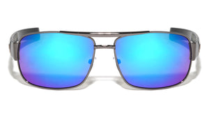 KHAN Color Mirror Squared Aviators Sunglasses Wholesale