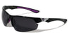 KHAN Semi-Rimless Sports Super Dark Lens Sunglasses Wholesale