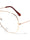 Large Gold Frame Clear Lens Aviators Glasses Wholesale